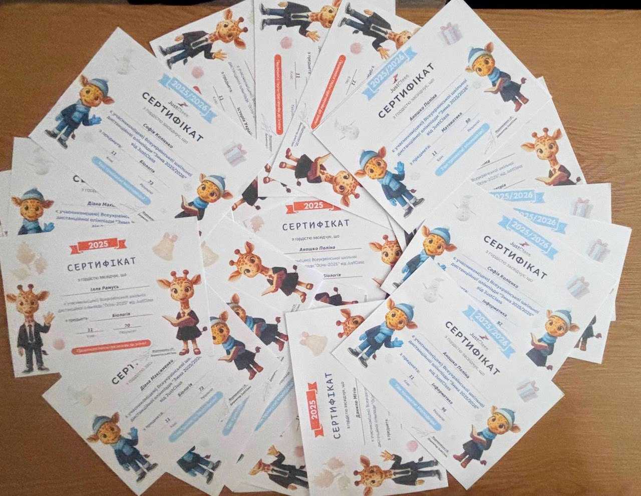 Участь студентів коледжу в олімпіаді JustClass